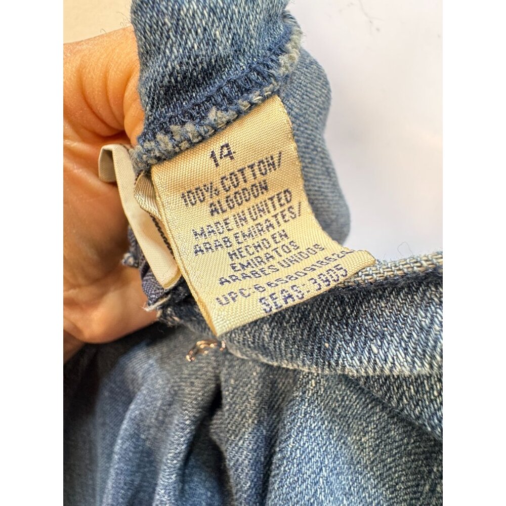 Vintage Route 66 Womens Blue Y2K Denim Halter Dress Size 14 Casual Open Back - Picture 3 of 8